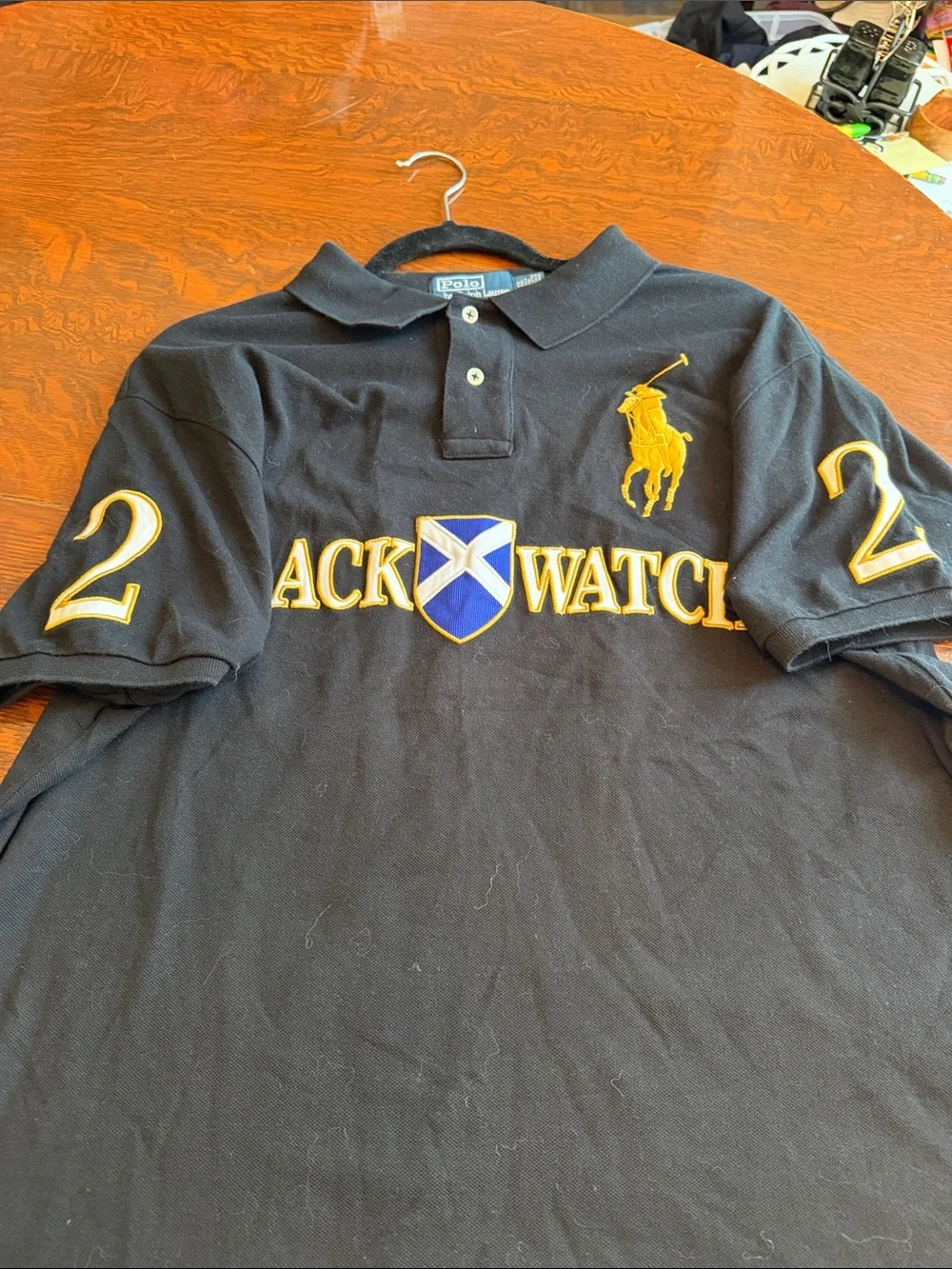 Polo Ralph Lauren Black Watch Men’s Polo Shirt Custom Fit Scotland 2 X-Large